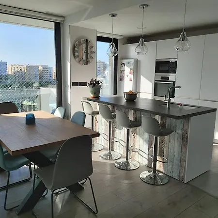 Apartamento Torre D'arenas, Playa Victoria, Piscina Y Parking Cádiz